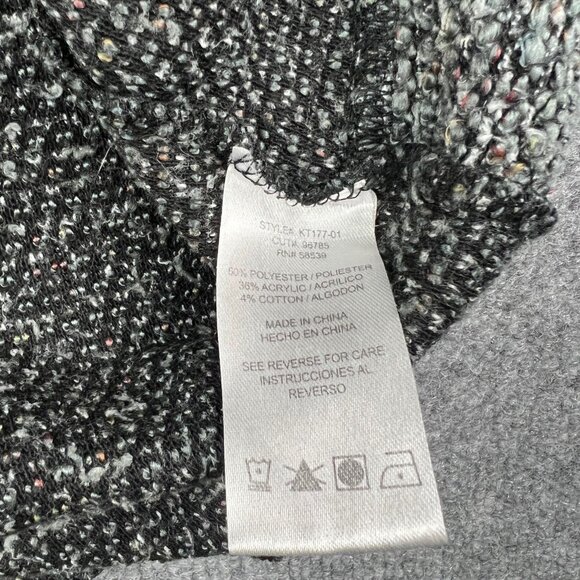 Kut From The Kloth Sweater Women's Small Gray V Neck 3/4 Sleeve High Low Hem - Picture 6 of 8